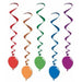 BALLOON WHIRLS 5/PKG 3'