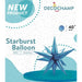 DecoChamp 40-Inch Blue Starburst Foil Balloon
