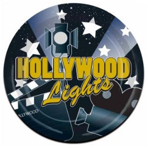 Hollywood Lights 9-Inch Party Plates, 8 Count