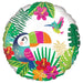 Tropical Paradise 18-Inch Round Foil Balloon