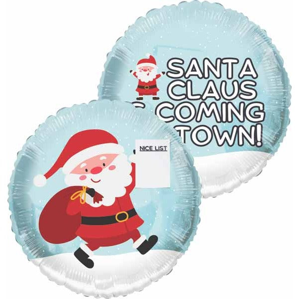 TUFTEX 24-Inch Nice List Santa Foil Balloon