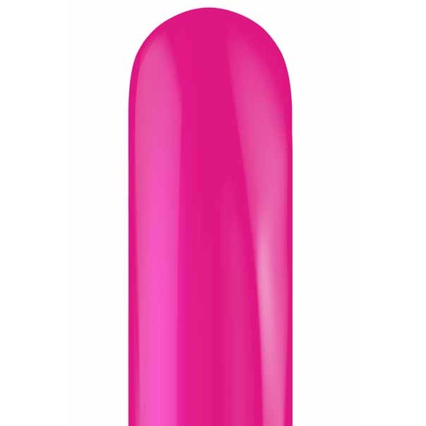 TUFTEX 260 Hot Pink Latex Twisting Balloons, 50 Count