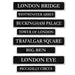 British Street Sign Cutouts, 4 Pack