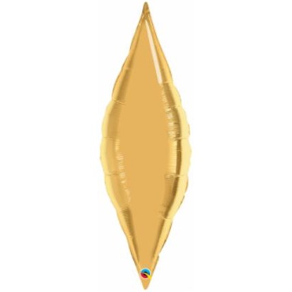 27-Inch Gold Taper Foil Balloon