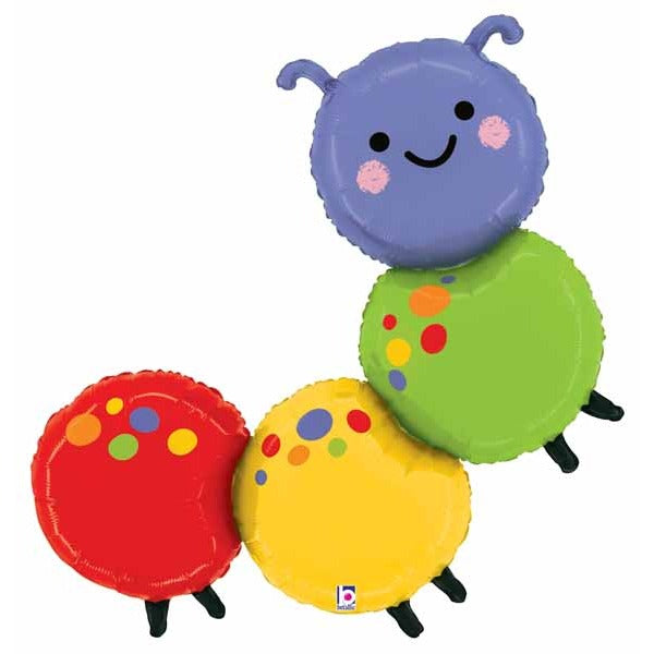 39-Inch Caterpillar Shaped Foil Balloon