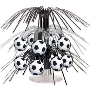Soccer Ball Mini Cascade Centerpiece, 7.5 Inches