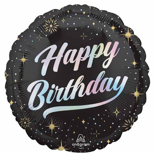 Sparkling Birthday 18-Inch Round Foil Balloon