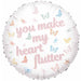 TUFTEX Heart Flutter 18-Inch Foil Balloon