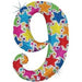 Designerloons Number 9 Balloon, 40 Inch