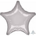 19 Inch Metallic Silver Star Foil Balloon
