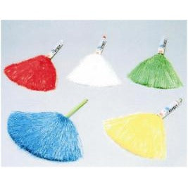 White Plastic Pom-Pom Shaker, No Handle