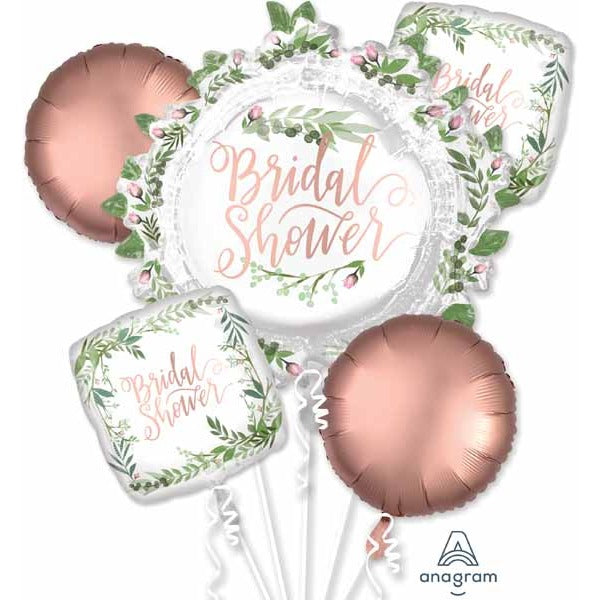 Bridal Shower Love & Leaves Foil Balloon Bouquet