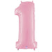 Megaloon Number 1 Pastel Pink Balloon