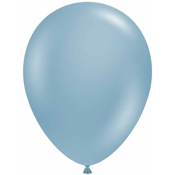 TUFTEX 17-Inch Blue Slate Latex Balloons, 50 Count
