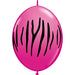 ZEBRA STRIPES WILD BERRY QLINK 12"50/BG