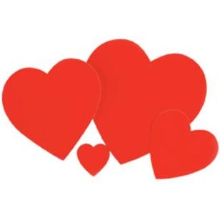 9-Inch Red Heart Cutout