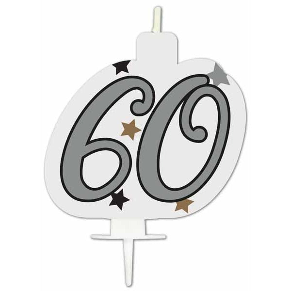 60th Birthday Milestone Candle