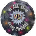 All About Me Birthday 18-Inch Holographic Round Foil Balloon