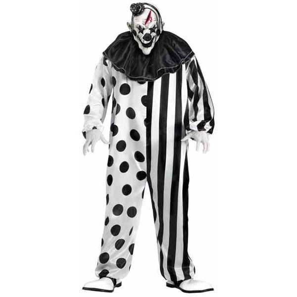Killer Clown Adult Costume with Mask, One Size
