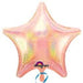 19 Inch Pastel Pink Dazzler Star Foil Balloon