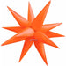 Prima 26" Electric Orange Starburst Foil Balloon