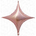 DecoChamp 18-Inch Rose Gold Starpoint Foil Balloons, 5-Pack