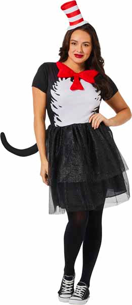 DR. SEUSS CAT IN HAT ADULT DRESS MED