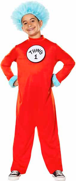 DR SEUSS THING 1 & 2 CHILD COSTUME MED