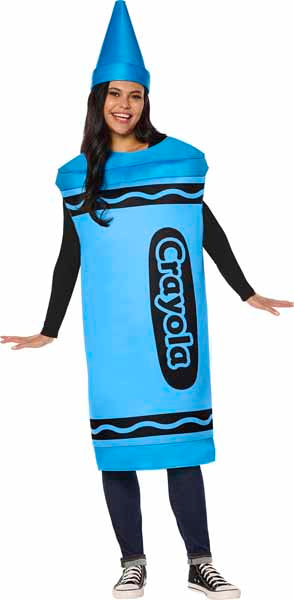 Crayola Blue Adult Tunic Costume, One Size