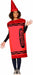 Crayola Red Crayon Adult Costume with Hat, One Size