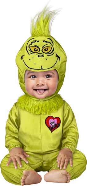 SUESS GRINCH COSTUME INFANT MEDIUM 12-18M