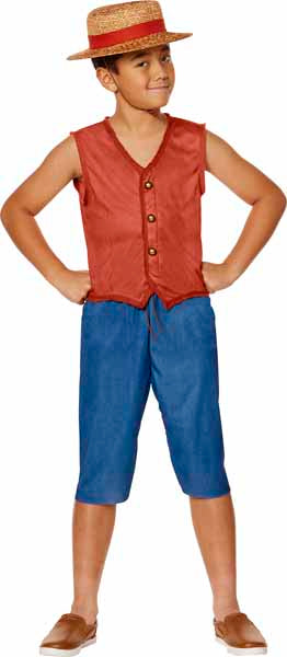 One Piece Luffy Child Costume, Extra Large