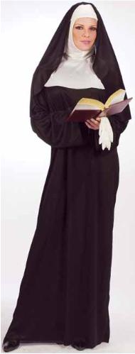 Adult Deluxe Nun Costume, One Size 4 to 14