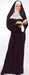 Adult Deluxe Nun Costume, One Size 4 to 14