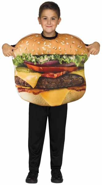 Kids' Cheeseburger Costume, Fits Up to Size 14