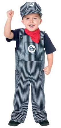 Child Train Engineer Costume, XL 4-6