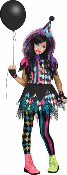 Twisted Circus Clown Child Costume, Large 12-14
