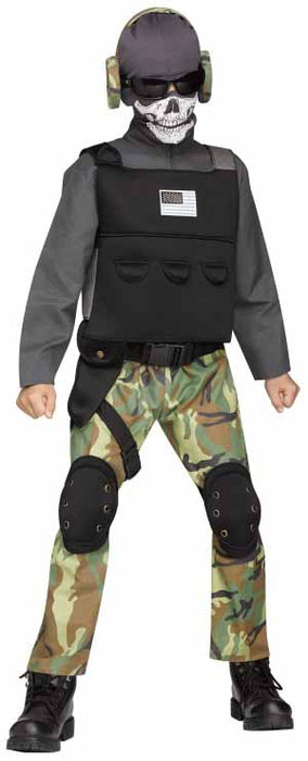 Skull Soldier Child Costume, Size 12-14