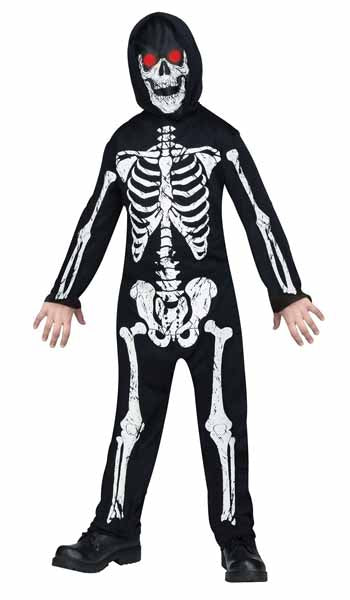 Fade In/Out Skeleton Phantom Child Costume, Large (12-14)