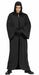 Men's Long Black Hooded Costume Robe, One Size