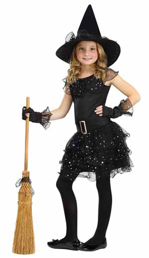 Glitter Witch Child Costume, Size 12/14
