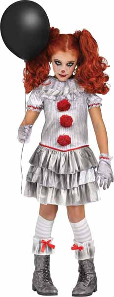Carnevil Clown Child Costume, Size 8-10