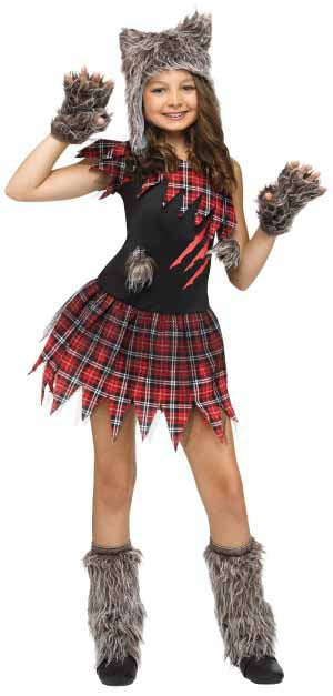 Wild Wolfie Child Costume, Large 12-14