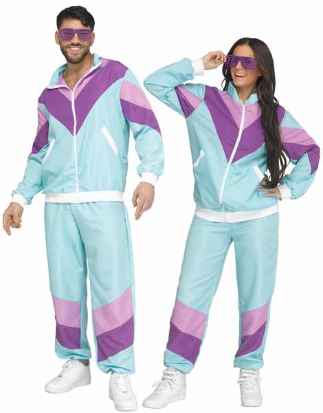 1980s Tracksuit Adult Costume, Small/Medium