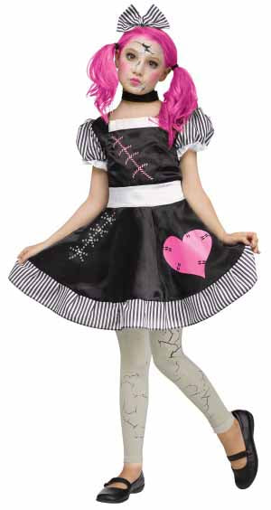 Broken Doll Child Costume, Medium 8-10
