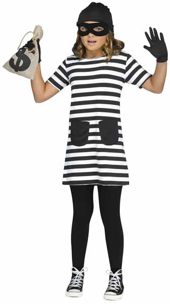 Child Burglar Costume, Extra Large 14-16