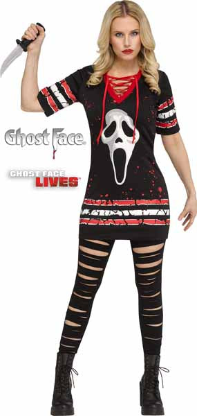 Ghost Face Adult Dress Costume, Large (12-14)