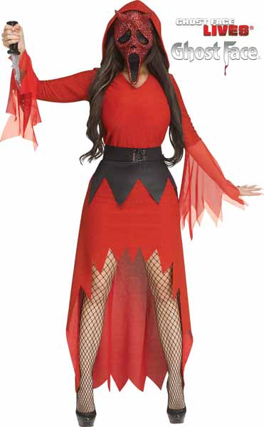Bling Devil Face Adult Costume, M/L