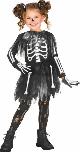 Skele Girl Child Costume, Size 4/6