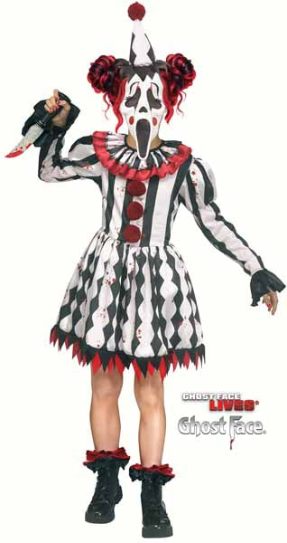 Harlequin Ghost Face Child Costume, Large 12/14